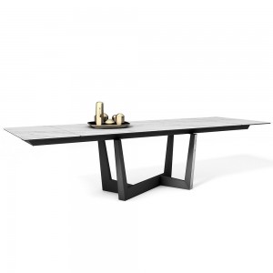 Mesa moderna Art extensible de Bonaldo. Diseño italiano para salones.