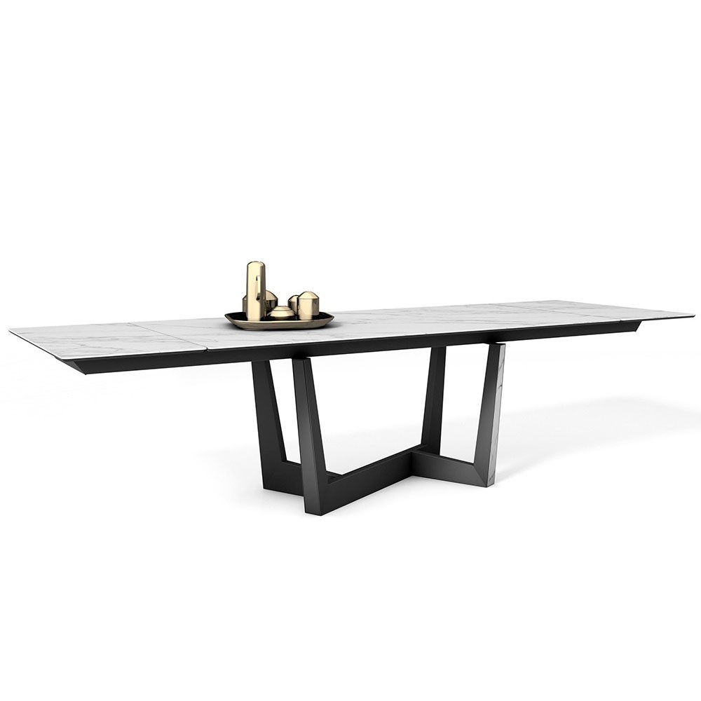 Mesa moderna Art extensible de Bonaldo. Diseño italiano para salones.
