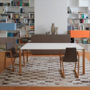 Mesa Tango Fija de Horm. Mesas fijas y extensibles de diseño italiano.