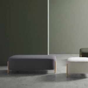 Puff RC Wood Blasco&Vila. Puff de diseño moderno para salón. Colección RC Wood.