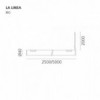Lámpara techo o pared La linea Outdoor de Artemide con un diseño moderno y sofisticado.