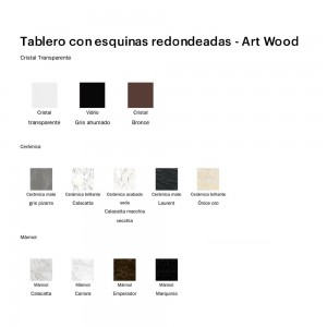 Mesa fija ArtWood redondeada. Mesa de diseño moderno italiano. Bonaldo.