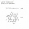 Led net circle ceiling de Artemide. Tienda online lámparas modernas.