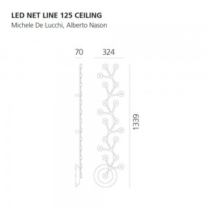 Led net lineare 125 ceiling de Artemide. Tienda online lámparas modernas.