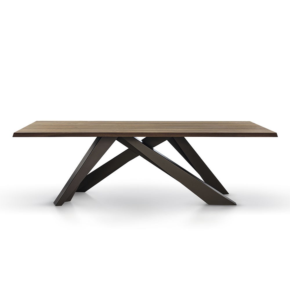 Mesa Big Table fija madera de Bonaldo. Mobiliario de diseño italiano.