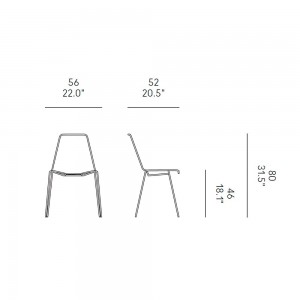 Silla diseño Sin de Horm. Sillas de exterior. Sillas de diseño italiano.