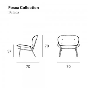 Butaca Fosca Blasco&Vila. Butacas con diseño modernos. Butacas modernas.