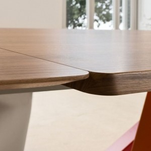 Mesa Big Table extensible madera de Bonaldo. Mobiliario de diseño italiano.