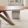 Mesa Big Table extensible madera de Bonaldo. Mobiliario de diseño italiano.