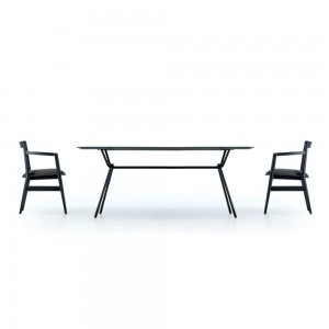 Mesa de comedor Strain de Prostoria. Mesa diseño de MDF.