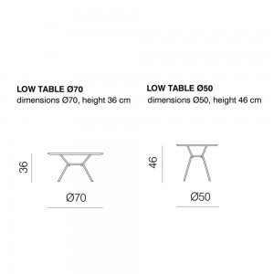 Mesa auxiliar Strain Outdoor de Prostoria. Mesa diseño para tu jardín.