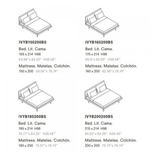 Cama Ivy suspendida de Joquer. Camas cómodas de diseño moderno para tu dormitorio.
