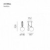 Nh wall de Artemide. Apliques de pared colgantes para el hogar.