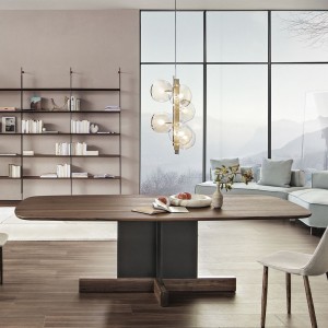Mesa Cross Table madera de Bonaldo. Elegantes mesas de diseño italiano.