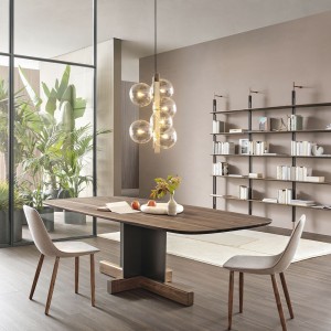 Mesa Cross Table madera de Bonaldo. Elegantes mesas de diseño italiano.