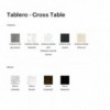 Mesa Cross Table cerámica de Bonaldo. Mobiliario de diseño italiano.