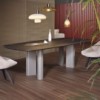 Mesa Geometric Bonaldo con variados acabados en su sobre. Ideal para salón.