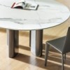 Mesa Geometric redonda Bonaldo. En variedad de acabados. Ideal para salón.