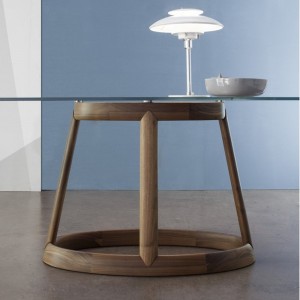 Mesa Greeny redonda de Bonaldo. Diseño italiano ideal para salones.
