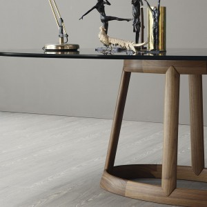 Mesa Greeny redonda de Bonaldo. Diseño italiano ideal para salones.
