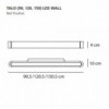 Talo (90, 120, 150) Led WWall Artemide. Tienda online lámparas modernas.