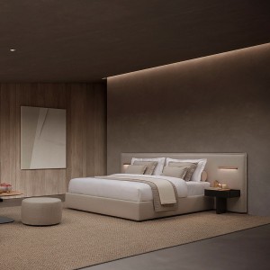 Cama + Mesitas Silence suelo Joquer. Camas cómodas de diseño moderno para tu dormitorio.