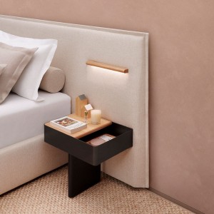 Cama + Mesitas Silence suspendida Joquer. Camas cómodas de diseño moderno para tu dormitorio.