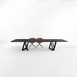 Mesa moderna Quadror 03 de Horm. Mesas fijas y auxiliares de diseño italiano.