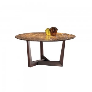 Mesa fija Art de cerámica o mármol. Mesa ideal para salón. Bonaldo.