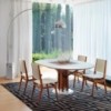 Mesa Flower Marquina de Horm. Mesas fijas y extensibles de diseño italiano.