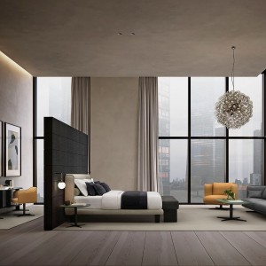 Cama Serene suspendida Joquer. Camas cómodas de diseño moderno para tu dormitorio.