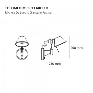 Aplique Tolomeo Faretto Micro Artemide