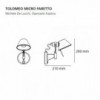 Aplique Tolomeo Faretto Micro Artemide