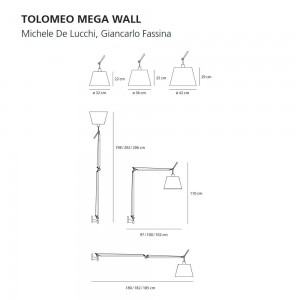Tolomeo mega wall de Artemide. Tienda online lámparas modernas.
