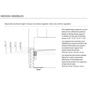 Cama Venice suelo Joquer. Camas cómodas de diseño moderno para tu dormitorio.