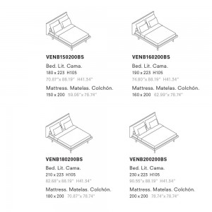 Cama Venice suelo Joquer. Camas cómodas de diseño moderno para tu dormitorio.