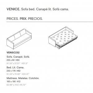 Sofá Cama Venice Joquer. Sofás camas de diseño moderno para tu dormitorio.
