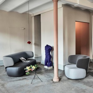 Sillón geométrico Basel para salón de Softline.