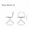 Silla Terra giratoria de Omelette ed. Sillas de diseño ideal para estudio.