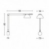 Lámpara pared PC Double Arm de Hay. Lámparas originales de pared para salón.