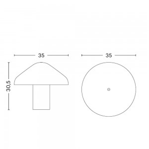 Lámpara sobremesa Pao Glass Hay. Diseño de iluminación moderna para mesas.