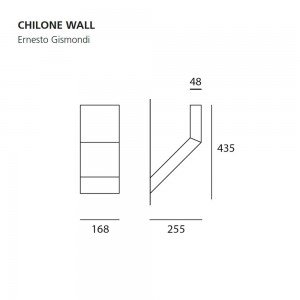Aplique Chilone Outdoor de Artemide. Tienda online lámparas modernas de exterior.