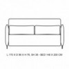 Sofá Cama Cord Softline. Sillones y sofacamas de diseño nórdico. Muebles modernos.