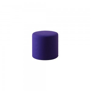 Pouf, mesa y bandeja Drum para salón de Softline. Muebles de diseño nórdico.