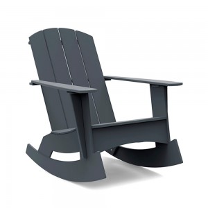 Silla mecedora Adirondack de Loll Designs. Productos hechos con material reciclado.