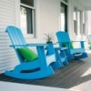 Silla mecedora Adirondack de Loll Designs. Productos hechos con material reciclado.
