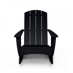 Silla mecedora Adirondack de Loll Designs. Productos hechos con material reciclado.