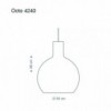 Lampara colgante moderno Secto Octo 4240