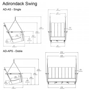 Columpio Adirondack de Loll Designs. Productos hechos con material reciclado.