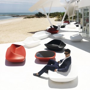 Mesa Sofá Ufo de Cristal con Luces Led Interiores | Diseño Vondom